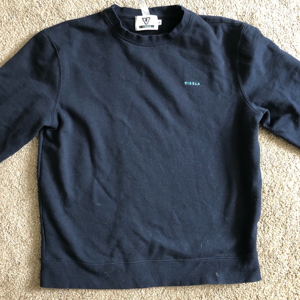 Mens Navy Vissla Sweatshirt